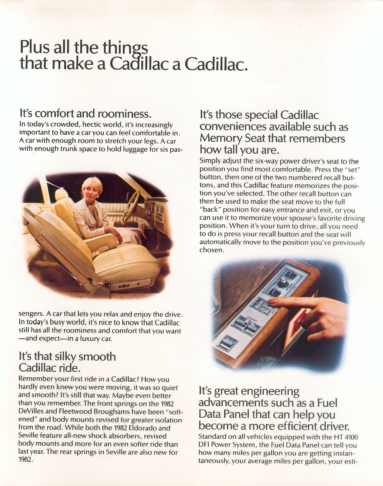 1982 Cadillac Brochure Page 10